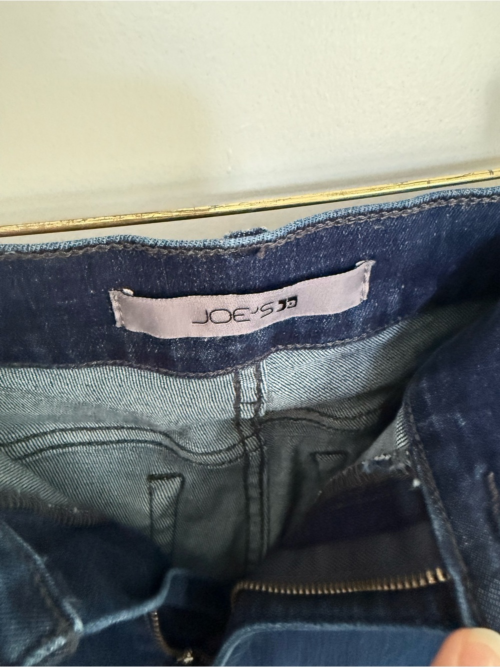 Joe's Jeans Dark Indigo High-Rise Skinny Jeans - Picture 2 of 5